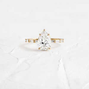 925 argent Moissanite diamant brillant coupe Vintage bague de fiançailles fluidité série Premium pierres précieuses proposition de mariage bijoux - Product Image 1