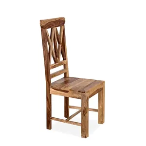 เก้าอี้รับประทานอาหารทำจากไม้เนื้อแข็งที่ทำด้วยมือสำหรับงานกิจกรรมคาเฟ่หรือสำนักงานพนักพิงหลังแบบเรียบง่ายสำหรับการตกแต่งอพาร์ทเมนต์ในการประชุมเชิงปฏิบัติการ - Product Image 1