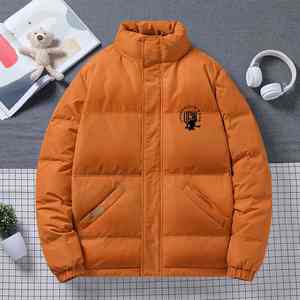 Abrigos acolchados para hombre con estampado personalizado de la mejor calidad 2022, chaqueta acolchada de burbujas, chaqueta cálida de invierno XL, bombardero con cuello levantado, estilo de lona Formal - Product Image 6