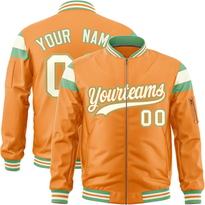 Custom Applique Embroidery <b>Varsity</b> <b>Jacket</b> Satin Zipper Closure Oversized <b>Bomber</b> Streetwear College Letterman <b>Jacket</b> for <b>Men</b> - Product Image 1