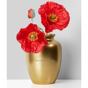 Florero redondo con textura de Metal de la mejor oferta, chapado en oro para boda o decoración de Mesa para el hogar/Oficina - Product Image 6