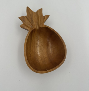 High Quality Wood <b>Pineapple</b> Serving Bowl Natural Wood Dinner Bowl Custom Lowest Price - Product Image 3