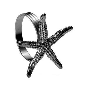 Anillo de servilletas de diseño largo para decoración de mesa de boda, con diseño redondo de Cinta de Oro y Metal - Product Image 2