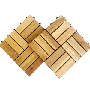 Plancher en bois d'acacia contemporain à 12 lamelles pour intérieur uniquement Matériau composite imperméable en PVC pour les carreaux de terrasse extérieurs Antidérapant - Product Image 5