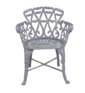 Diseño de corazón vintage Conjunto de jardín Hecho de fundición de aluminio Asientos al aire libre duraderos y elegantes - Product Image 4