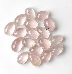 3x5mm-20x30mm ควอตซ์ธรรมชาติสีชมพูพรีเมี่ยมอัญมณีหลวมทำมือทำจากลูกแพร์อัญมณี - Product Image 1