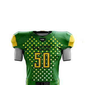 ชุดยูนิฟอร์มอเมริกันฟุตบอลราคาประหยัด ดีไซน์โดดเด่น พิมพ์ลายแบบซับลิเมชั่น ระบายอากาศได้ดี - Product Image 4