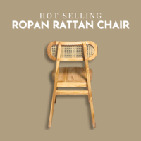 Chaise de salle à manger en bois massif avec dossier en corde, chaise d'appoint moderne en bois pour la maison, le café, le restaurant