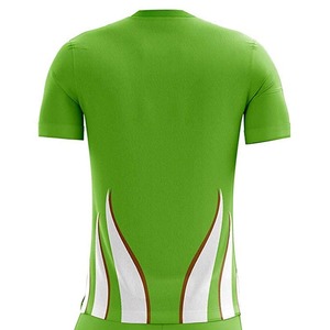 ¡Nuevo modelo de uniforme de fútbol de gran calidad, conjunto de secado rápido con logotipo personalizado impreso en color verde, económico! - Product Image 5