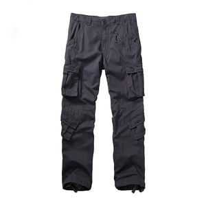 Pantalon cargo personnalisé pour hommes, multi-poches, coupe droite, taille élastique, pantalon de travail tactique, vêtements décontractés pour hommes - Product Image 1