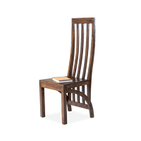 Chaise de jeu multifonctionnelle Pindel Handicrafts en bois de sheesham massif, design mid-century, siège rembourré, confort optimal, garantie à vie