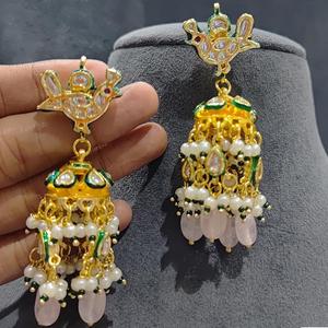 Pendientes de tono dorado con estilo a la moda con estilo de pájaros para ropa de boda, ropa de fiesta de compromiso, accesorio de moda para mujeres y niñas - Product Image 1