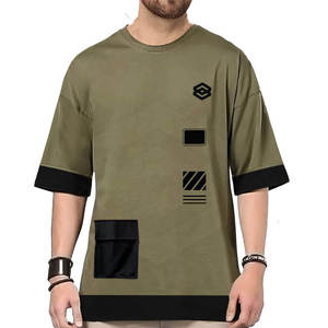 เสื้อยืดผู้ชายผ้าฝ้ายนุ่มใส่สบายระบายอากาศได้ดีเสื้อแฟชั่นดีไซน์ใหม่ - Product Image 1