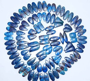 En gros Naturel Azurite Cabochons De Pierres Précieuses En Vrac Quartz Matériel pour La Fabrication De Bijoux - Product Image 2