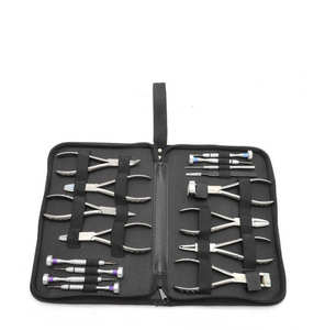 Kit de Herramientas de Ortodoncia, Alicates Dentales de Acero Inoxidable, Destornilladores Manuales con Certificación CE, Pinzas, Gancho de Crochet, Estuche con Cremallera para - Product Image 4