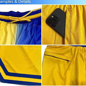 Pantalones cortos de gimnasio atléticos para hombre, ropa deportiva informal de verano de secado rápido, transpirable con bolsillos de talla grande para baloncesto, correr, venta al por mayor - Product Image 4