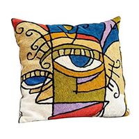 Almohadas Decorativas Personalizables Ecológicas de Algodón 100% con Diseño Floral Geométrico de Última Moda para Dormitorios y Salas de Estar