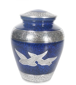 Limited Collection <b>Memorial</b> Piece Modern Handmade Eco-Friendly Aluminum Brass Tabletop <b>Vase</b> Cremation Urn Ashes Display Home - Product Image 2