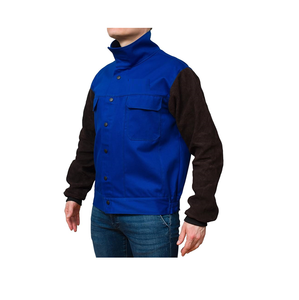 แจ็กเก็ตหนังสำหรับงานอุตสาหกรรมแจ็กเก็ตเชื่อมหนังปลอดภัยสำหรับงานหนัก - Product Image 3