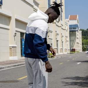 Sudadera con capucha y pantalones de chándal de invierno de secado rápido, teñidos, forrados con forro polar de poliéster/algodón sólido de 280 GSM, para uso diario. - Product Image 4