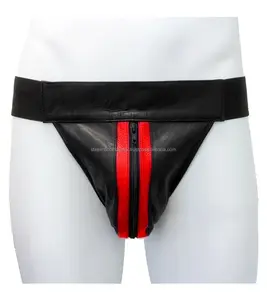 New Design Manufacturer Leather Thongs Jockstrap Underwear Fetish Kinky Male Bondage Cow Leather Adult Fetish Toys