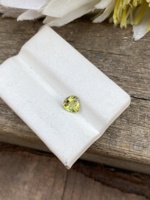 Bio Color Natural certificado 0,74 quilates turmalina corte corazón piedra preciosa suelta excelente Color amarillo para la fabricación de joyas