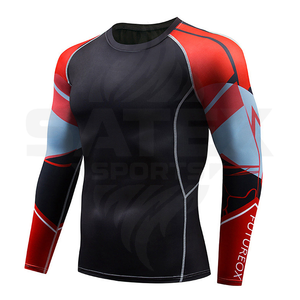 Fabricants professionnels Rash Guard de compression unisexe à manches longues pour MMA et sport, anti-UV UPF50+, séchage rapide, personnalisable et respirant - Product Image 2