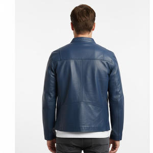 Veste de moto en cuir de mouton de haute qualité pour hommes, conception personnalisée, vêtements d'extérieur chauds pour l'hiver, fournisseur en gros OEM, usine - Product Image 2