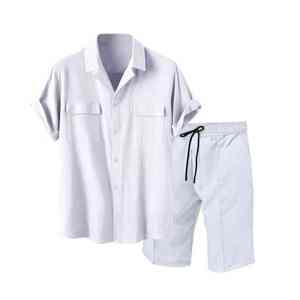 Oversize Heavy Cotton Washed T <b>Shirt</b> and Shorts Set Cotton Jersey <b>Summer</b> Short Set <b>for</b> <b>Men</b> Breathable Cotton Custom Two Piece - Product Image 1