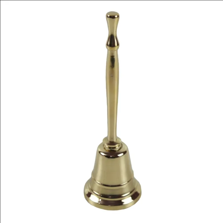 Antique Solid Brass Hand Bells With Customized Design And Sizes Hand Bells For Schools Temple And Church Use