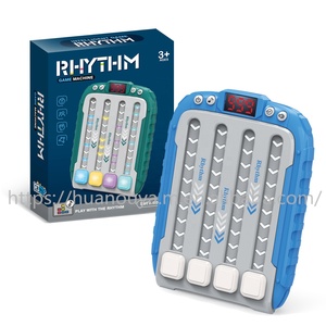 Consola de juegos con botón pulsador rápido, rompecabezas Pop de mano, máquina de juego de ritmo electrónico, juguetes Fidget Con luz intermitente y 6 música - Product Image 1