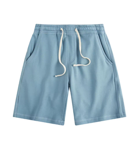 Pantalones Cortos Deportivos de Verano para Hombre, Cintura Media, Color Sólido, Algodón/Nailon, Casuales, Hip-Hop, Secado Rápido, Antiarrugas, Transpirables, con Logotipo Personalizado, OEM - Product Image 2