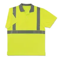T-shirt da lavoro arancione ad alta visibilità con strisce riflettenti larghe due pollici con camicie uniformi con Logo personalizzato