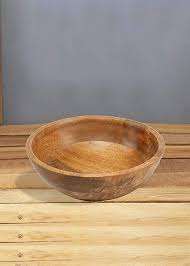 Cuenco de madera Natural hecho a mano, cuenco redondo personalizable, cuenco para fruta y ensalada para cocina, venta al por mayor - Product Image 3