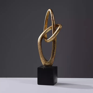 Ornement moderne de conception d'art de luxe Sculpture artisanale Vaisselle Salon Décoration intérieure Style - Product Image 2