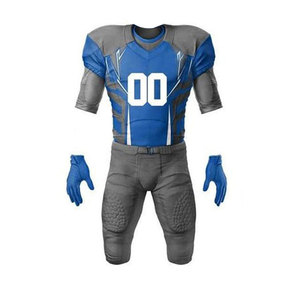 High Quality Customized Men's American Football Sports Uniform Latest Best Design Embroidered Jersey <b>Shorts</b> Breathable Jersey - Product Image 4