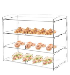 Exhibidor de Acrílico Rectangular Moderno para Donas y Pasteles con Tapa para Conservar la Frescura de Repostería y Postres - Product Image 3