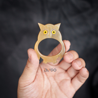 Épingle à châle en forme de hibou en corne de buffle naturelle faite à la main Offre Spéciale accessoire de coiffure pour femmes avec cheveux longs et petits pains