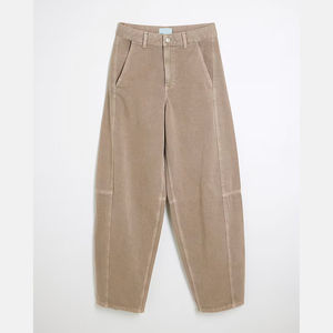 Jeans décontractés en coton pour homme, taille haute, coupe droite, tricotés, motif uni, lavage moyen, respirants, décorés de boutons, pour l'hiver, directement de l'usine - Product Image 1