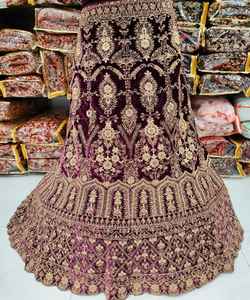 Designer indien Lahenga Choli avec chemisier Designer traditionnel indien Vêtements décontractés Robe rose colorée avec vêtement Dupatta Bo - Product Image 2