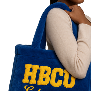 Hbcu กระเป๋าผ้าขนฟูสีฟ้า Sigma Rho ผ้ากำมะหยี่ปักลายกรีก sority sority Divine - Product Image 3