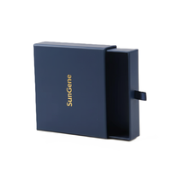 Boîte à bijoux coulissante personnalisée écologique avec gaufrage, revêtement UV, pelliculage mat, en carton vert recyclable – Idéale pour cadeau