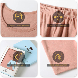 Meilleures ventes de sous-vêtements thermiques d'hiver respirants Long John de haute qualité pour femmes Design sportif à la mode - Product Image 5