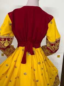 ชุดชาวอัฟกานิสถานสำหรับผู้หญิงชุดเดรสแบบดั้งเดิมของชาวอัฟกานิสถานชุดชนเผ่า - Product Image 4