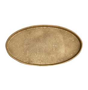 Bandeja Decorativa Rectangular de Aluminio Martillado Dorado, Diseño Art Deco Hecho a Mano, Personalizable, Artesanía Metálica, Decoración Personalizada - Product Image 6