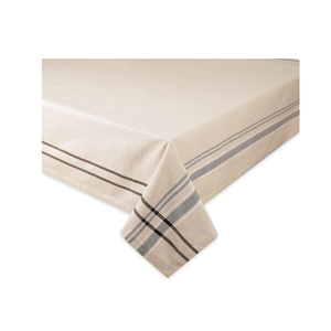 Best Selling Custom Logo Embroidered 100% Cotton Tablecloths Home Decorative Multipurpose Woven Tablecover - Product Image 1