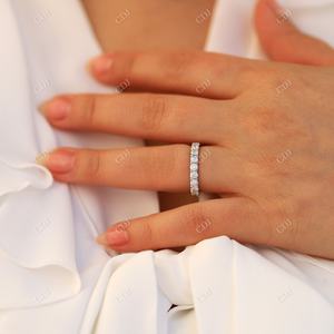 Joyería de lujo de moissanita, banda de boda de 3MM, forma redonda, joyería antigua, nuevo diseño para boda, precio al por mayor - Product Image 5