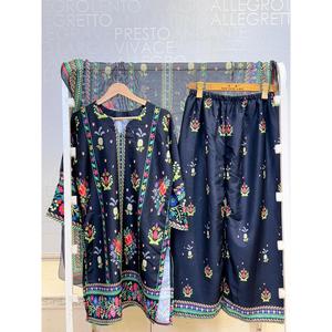 FUSION LAWN 3 PCS SUIT SL00250 เสื้อแขนสามส่วนผ้าชีฟองสไตล์โบฮีเมียนสุดชิค - Product Image 3