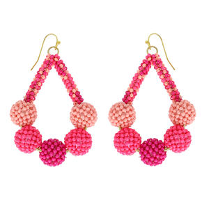 ต่างหูทำด้วยมือที่น่าดึงดูดสำหรับผู้หญิงทำจากลูกปัดแก้ว100เปอร์เซ็นต์ทนทานคุณภาพระดับพรีเมียมและการออกแบบที่ทันสมัย - Product Image 1