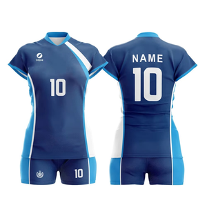 Ensemble personnalisé de nouvelle conception d'uniforme quantité minimale de commande bas Maillot de volley-ball de sublimation pour hommes et femmes à séchage rapide et vêtements de plage - Product Image 2